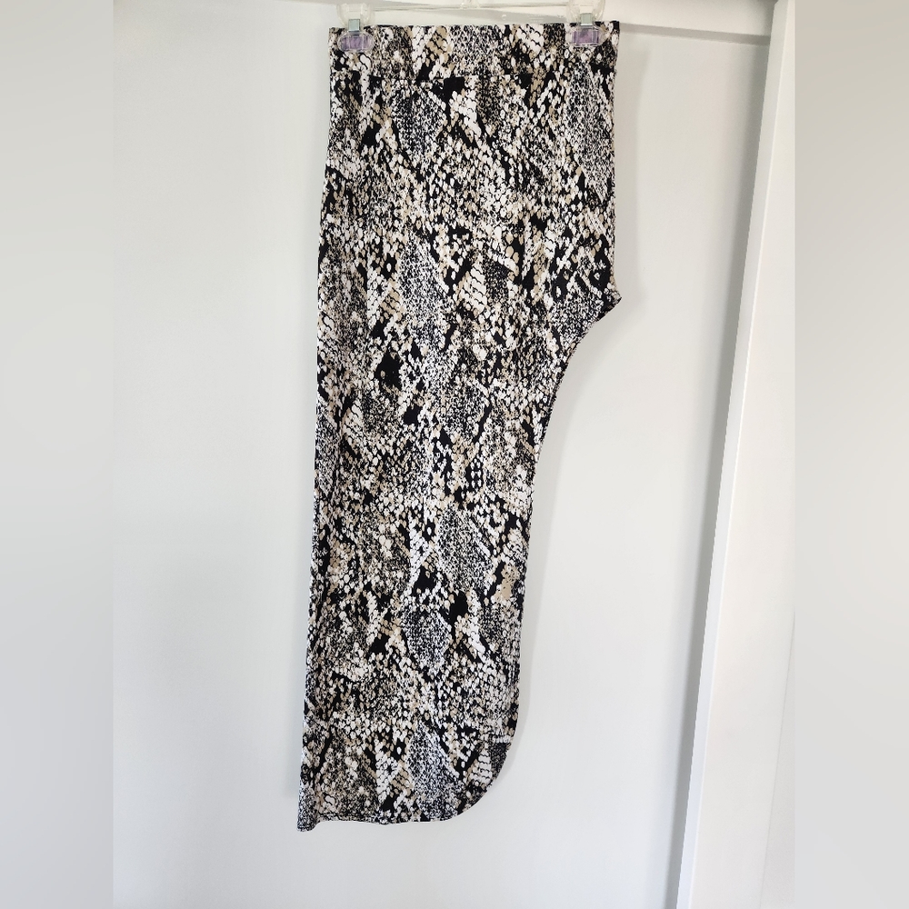 Flash brand snake skin print skirt